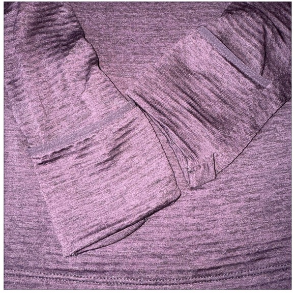 Women’s Nike Pro Dri-fit 1/4 Zip Pullover Long Sleeve Running Shirt Plum Wine Sm - Picture 7 of 9
